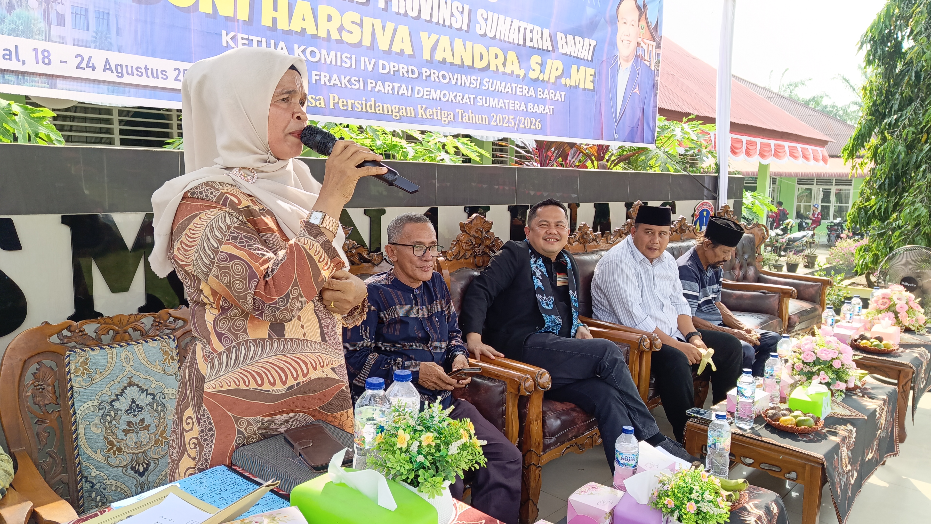 Sambutan dan penyampaian aspirasi oleh Kepala Sekolah